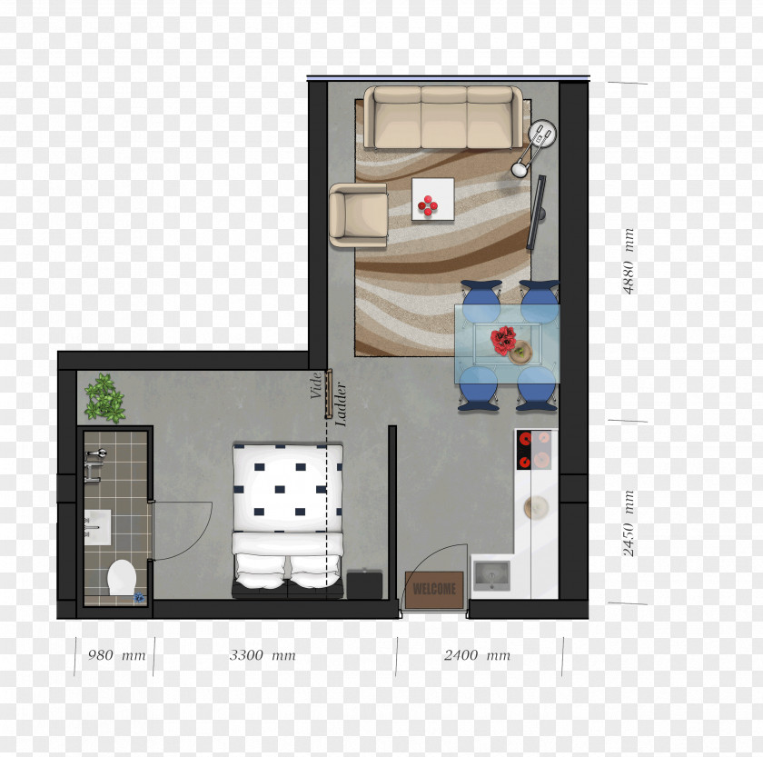 Apartment Smart City Lofts Bank Venlo PNG