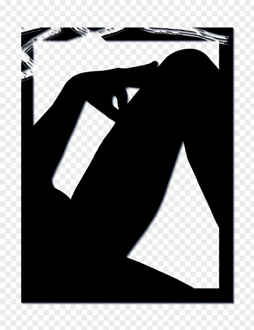 Avoid Picking Silhouettes Silhouette Black And White Woman PNG