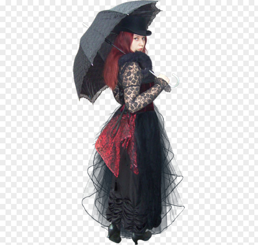 Black Hair Dress Autumn Drawing PNG