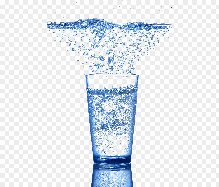 Blue Water Glass Bubble Carbonated PNG