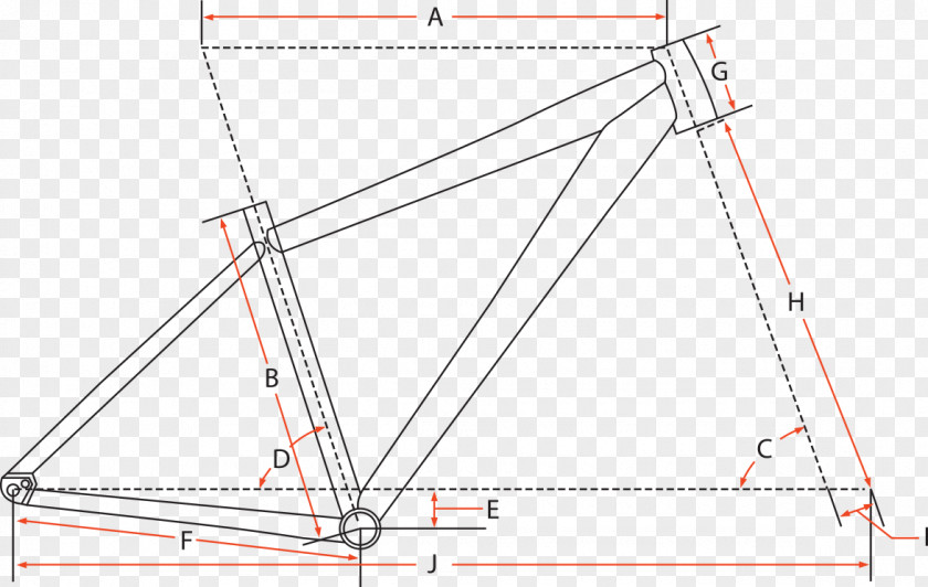 Triangle Geometry Bicycle Frames PNG