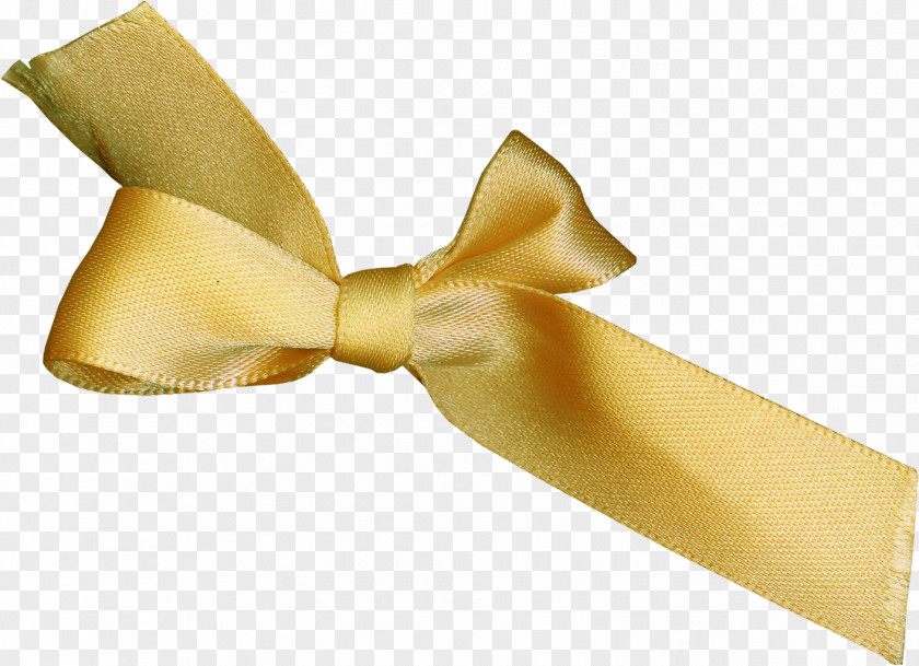 Yellow Ribbon Bow Tie PNG