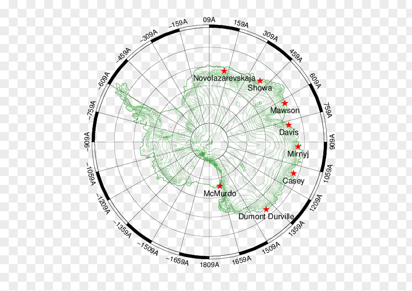 Antarctica Map Circle Point Pattern PNG