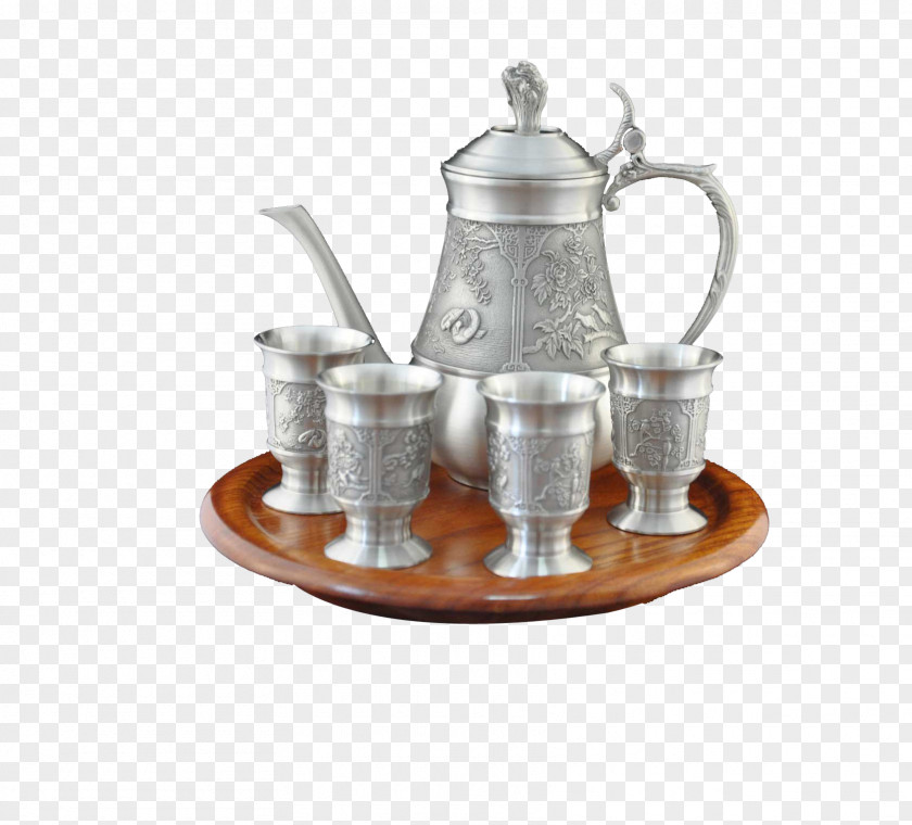 Continental Tea Jug Teapot Teaware Kettle PNG