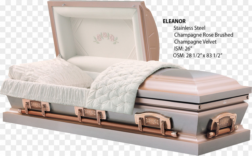 Funeral Coffin Home Stainless Steel Burial Vault PNG