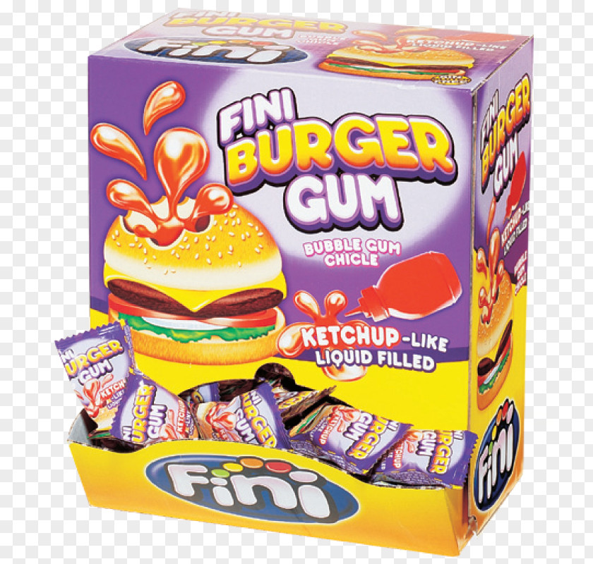Ketchup Burger Chewing Gum Gummi Candy Hamburger Bubble Gumball PNG