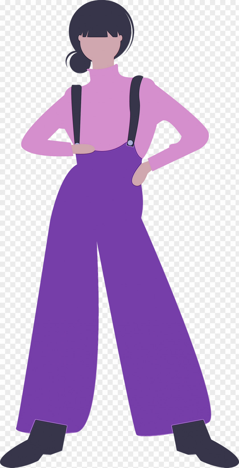Violet Clothing Purple Standing Trousers PNG
