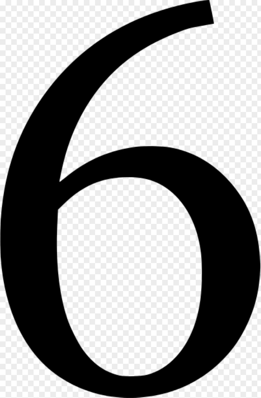 6 Logo Number Drawing Numerical Digit Clip Art PNG