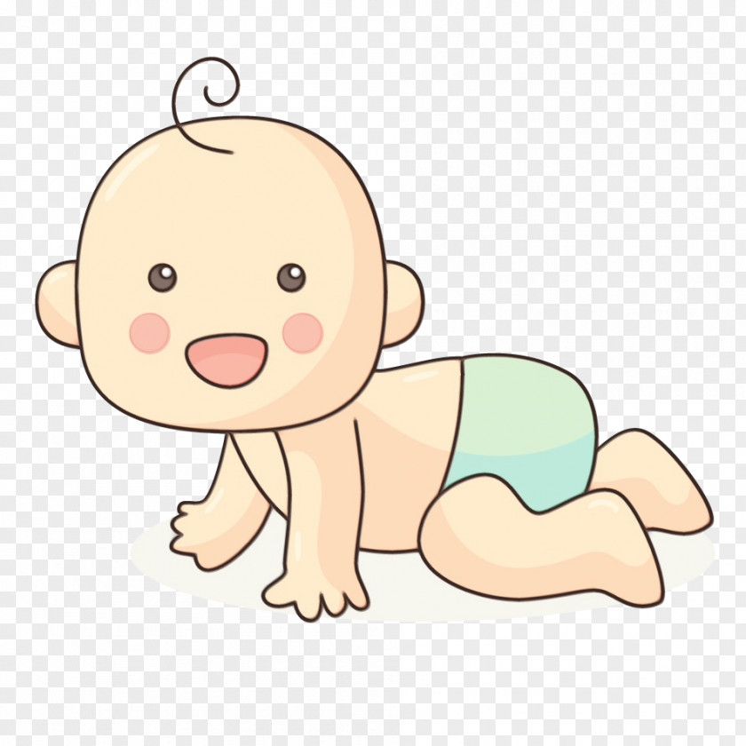 Cartoon Baby Crawling Child Animation PNG