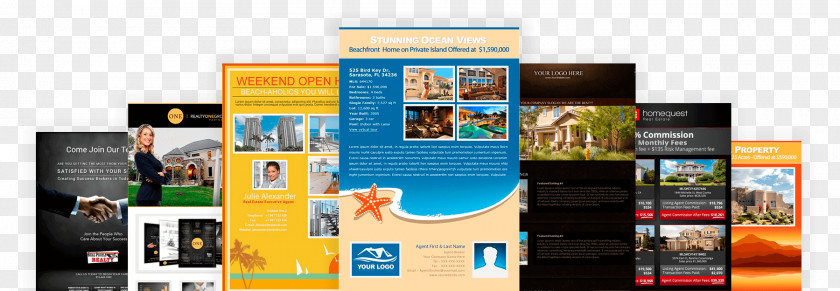Real Estate Leaflets Display Advertising Brand Multimedia PNG