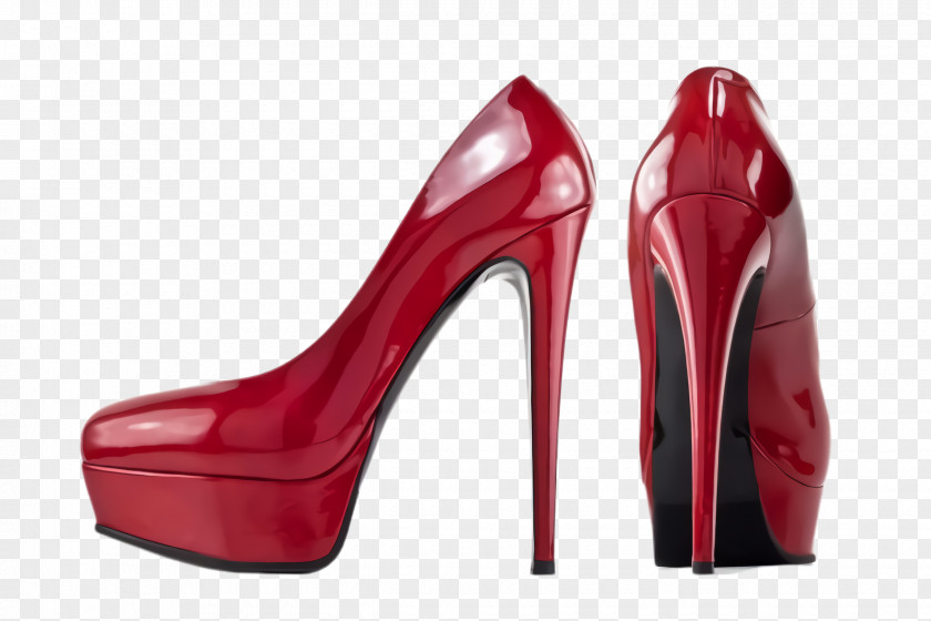 Sandal Carmine High Heels Footwear Red Basic Pump Shoe PNG