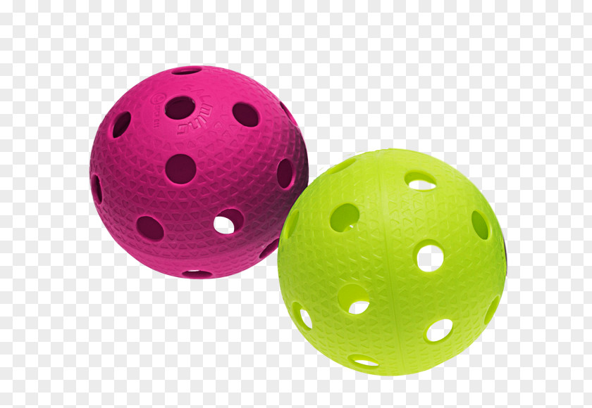 Ball Salming Sports Floorball Zelena PNG
