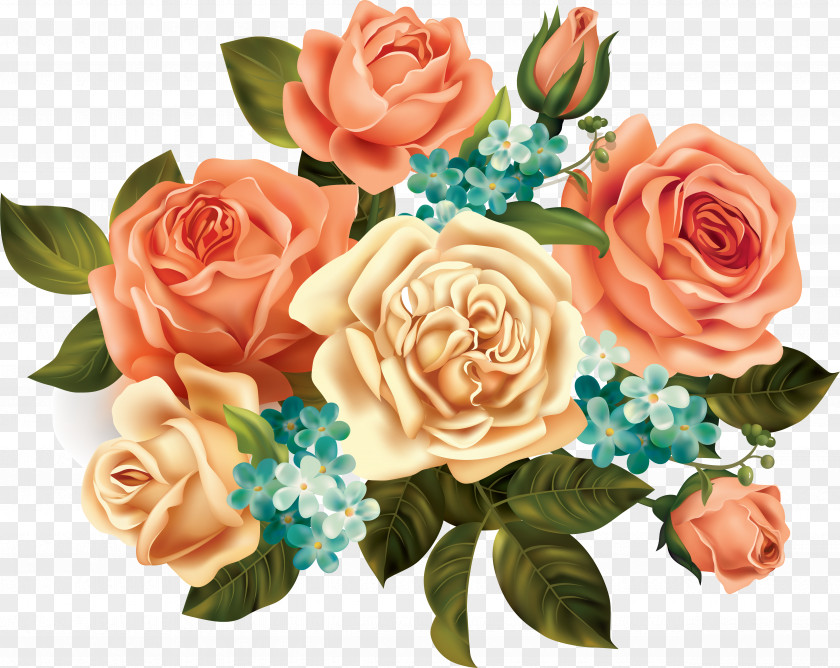 Bob Ross Transparent Painting Clip Art Flower Bouquet Floral Design Rose PNG