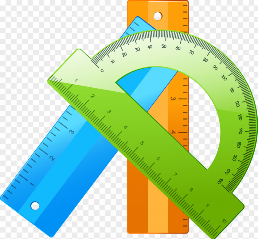 Color Scale Ruler Protractor Curriculum PNG