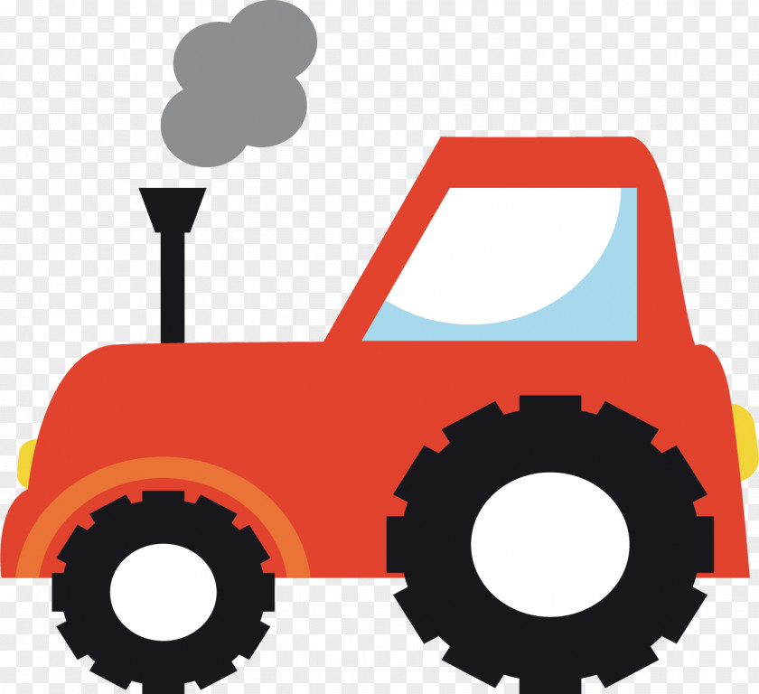 Farm Tractor Agriculture Sticker PNG