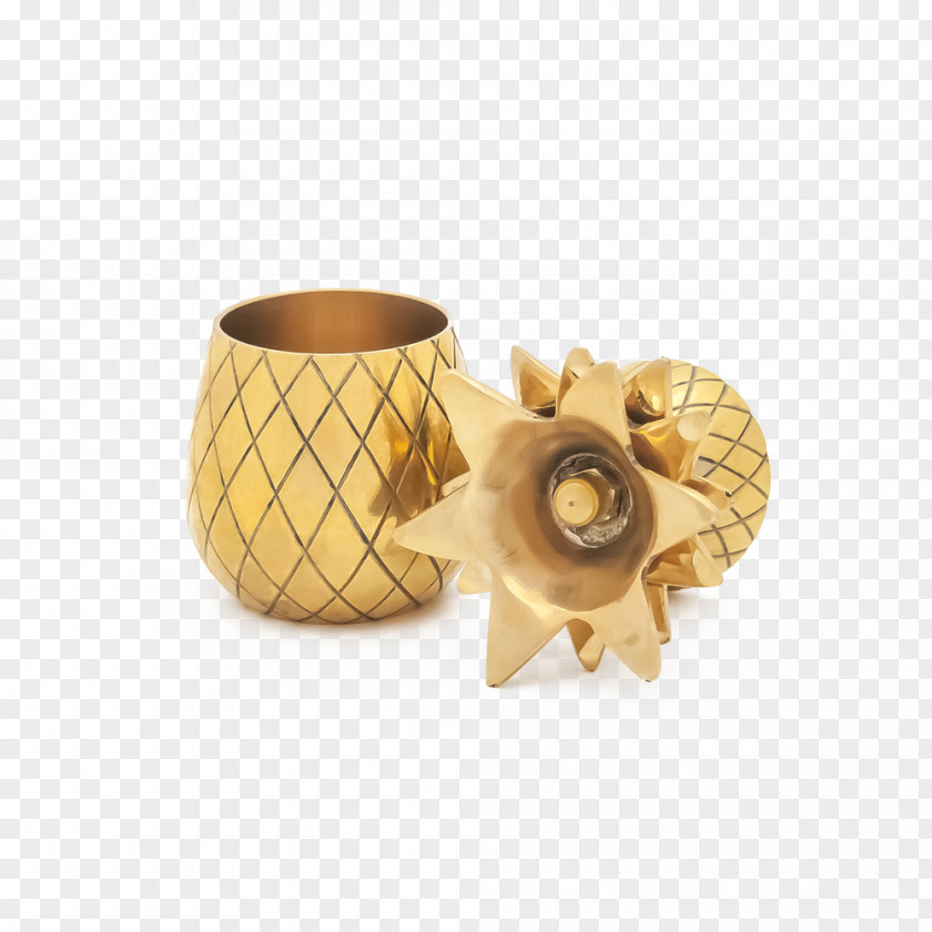 Gold Pineapple Shot Glasses Cocktail Shooter Alcoholic Drink PNG