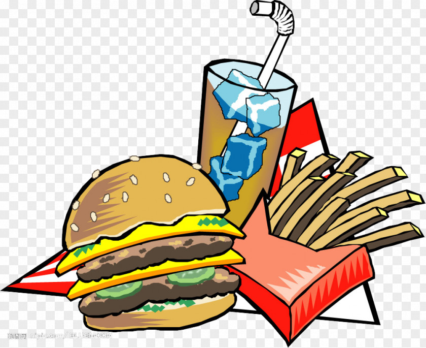 Hamburg Fries Hamburger Fast Food Clip Art PNG