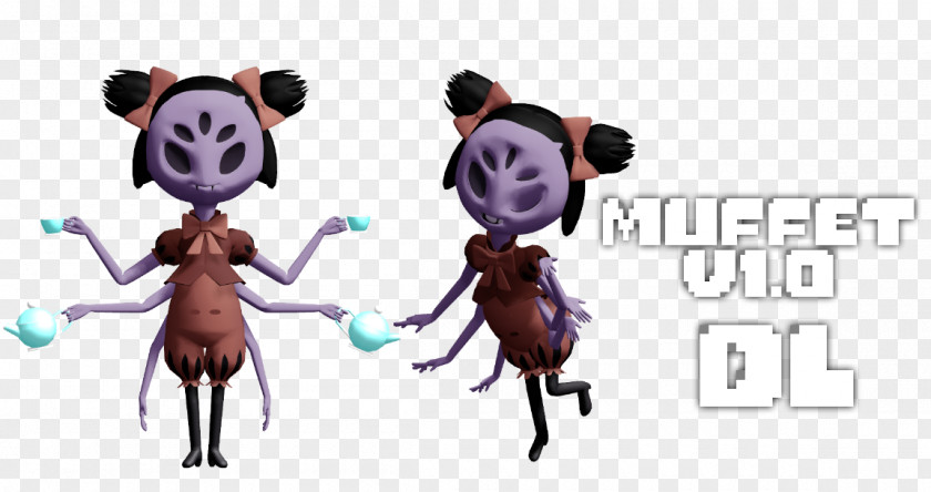 Model Undertale MikuMikuDance Metasequoia Little Miss Muffet PNG