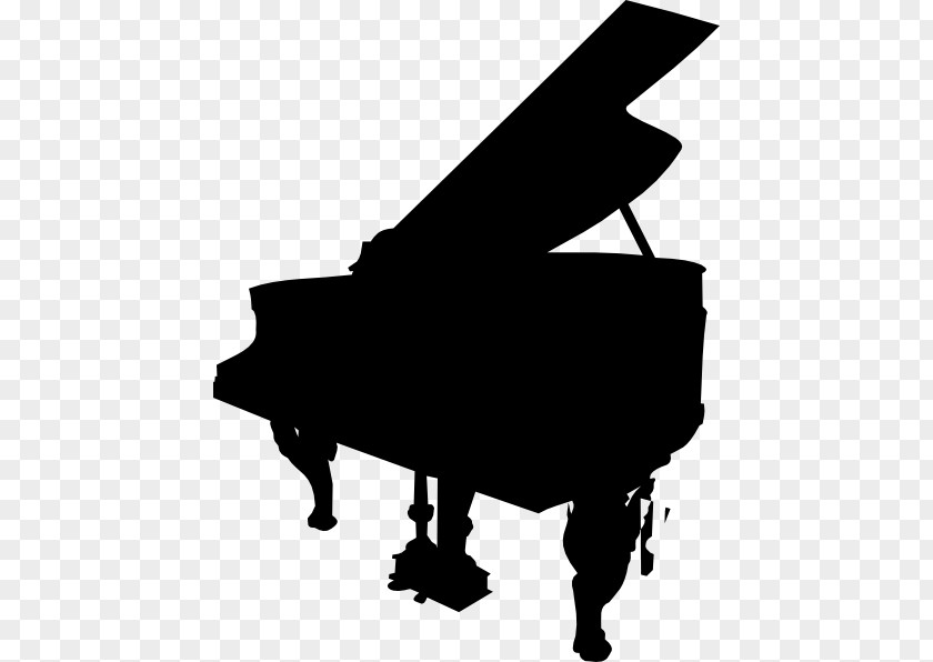 Piano Palyer Silhouette Clip Art PNG
