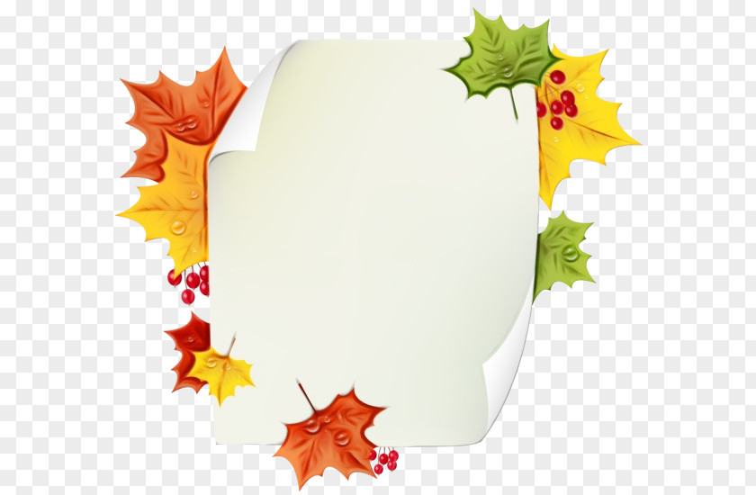 Paper Product Autumn Watercolor Tree PNG