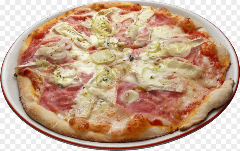 Pizza California-style Sicilian Tarte Flambée Ham PNG