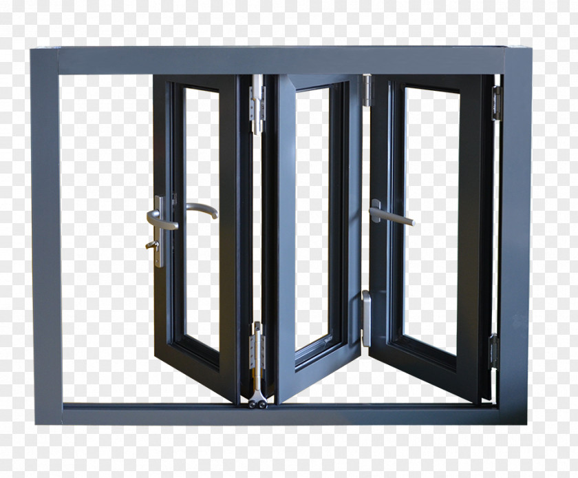 Aluminium Door Window Folding Glass PNG