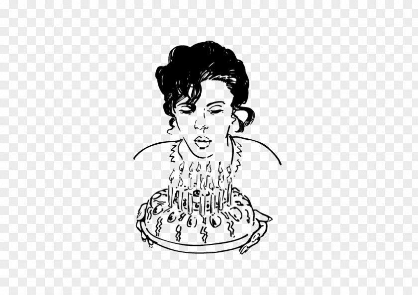 Birthday Black And White Cake PNG