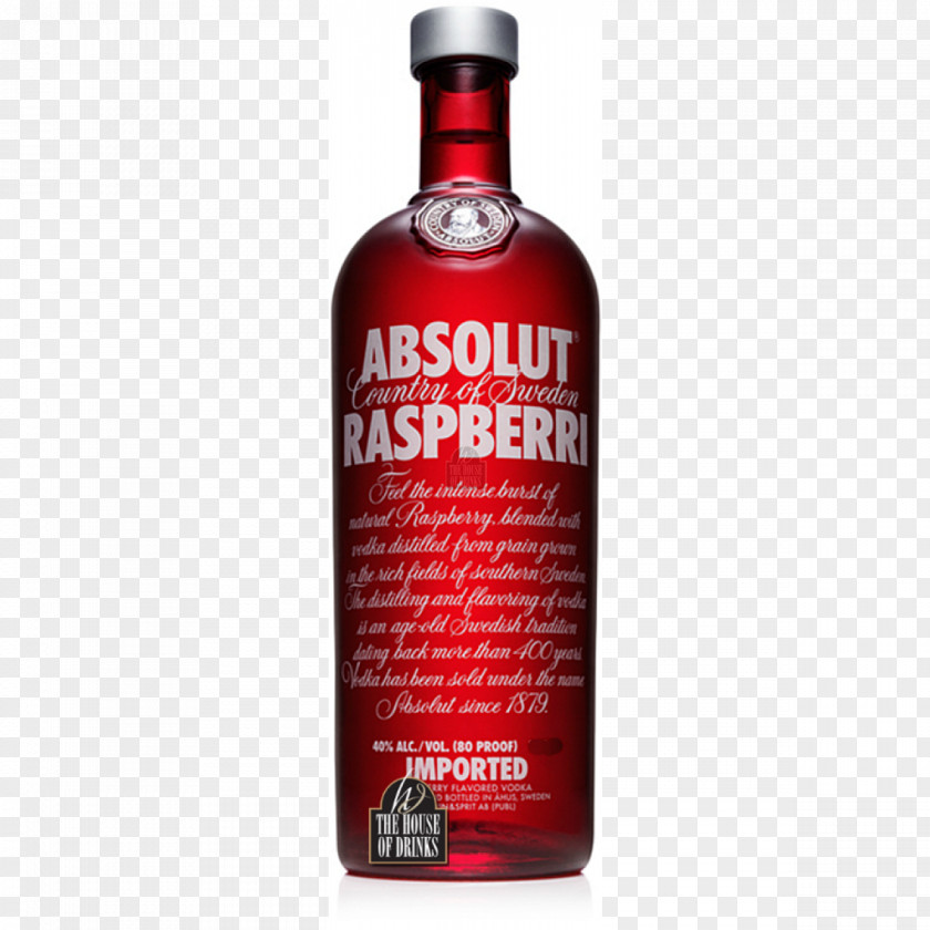 Bottle Image, Free Download Image Of Absolut Vodka Distilled Beverage Cocktail Raspberry PNG