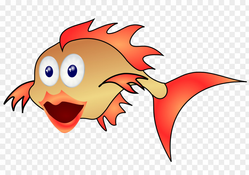 Goldfish Cartoon Clip Art PNG