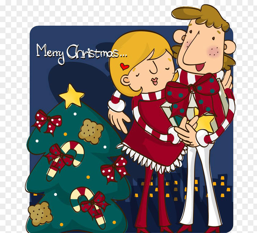 Hugging Couple Photography Royalty-free Christmas Illustration PNG