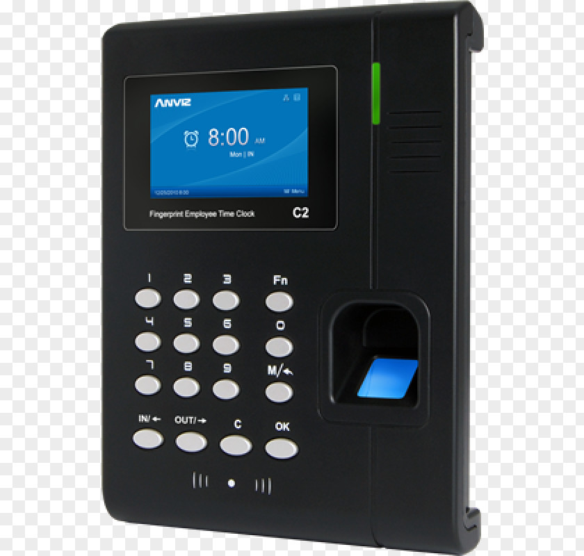 Rfid Card Time & Attendance Clocks Fingerprint And Biometrics PNG
