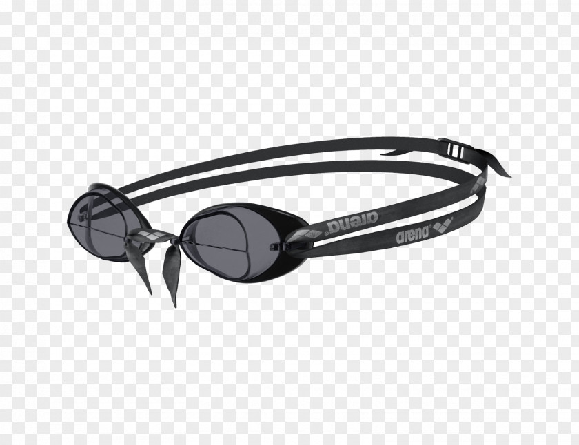 Swimming Goggles Arena Swedix Goggle Black Frame/Smoke Lens PNG