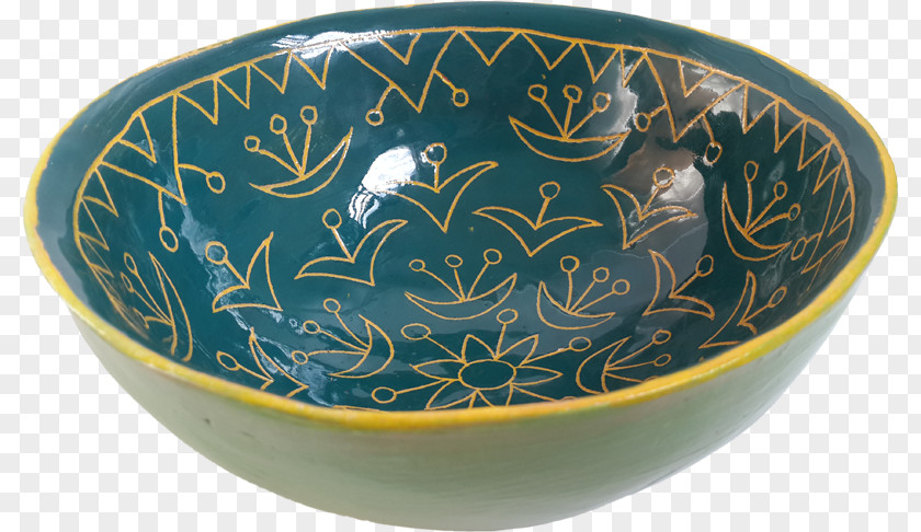 Yellow Bowl Blue And White Pottery Cobalt Ceramic PNG