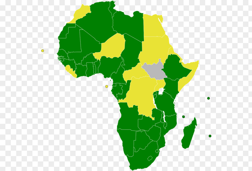 Africa Google Maps Blank Map PNG