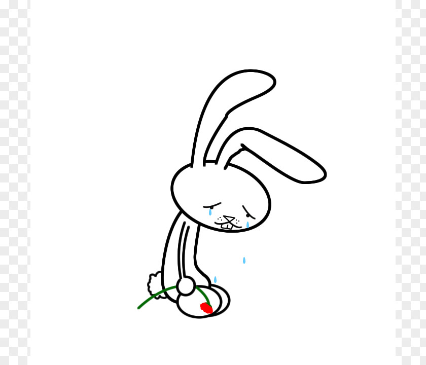 Cartoon Sad Bugs Bunny Rabbit Drawing Clip Art PNG