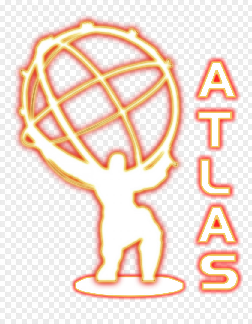 Glow ATLAS Experiment Logo Top Quark CERN PNG