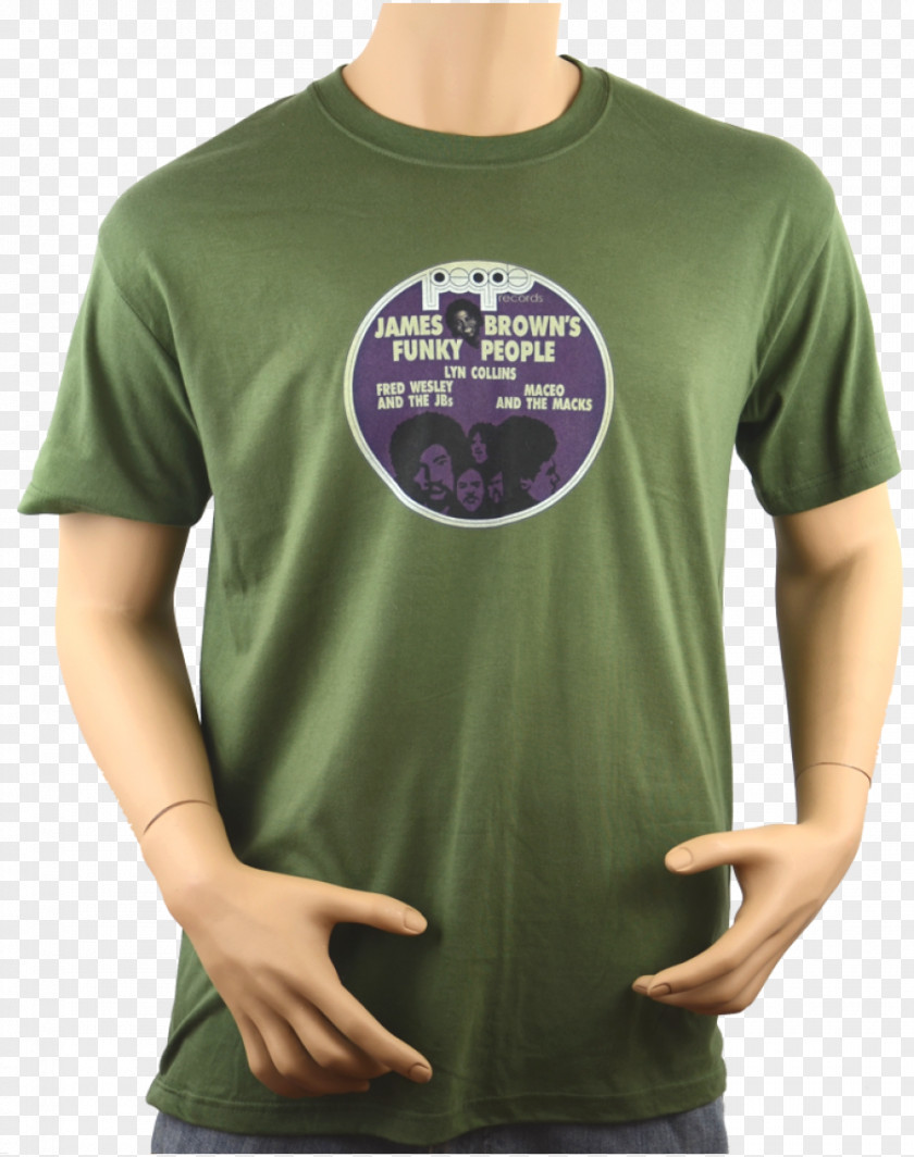 T-shirt Sleeve Bluza Green PNG