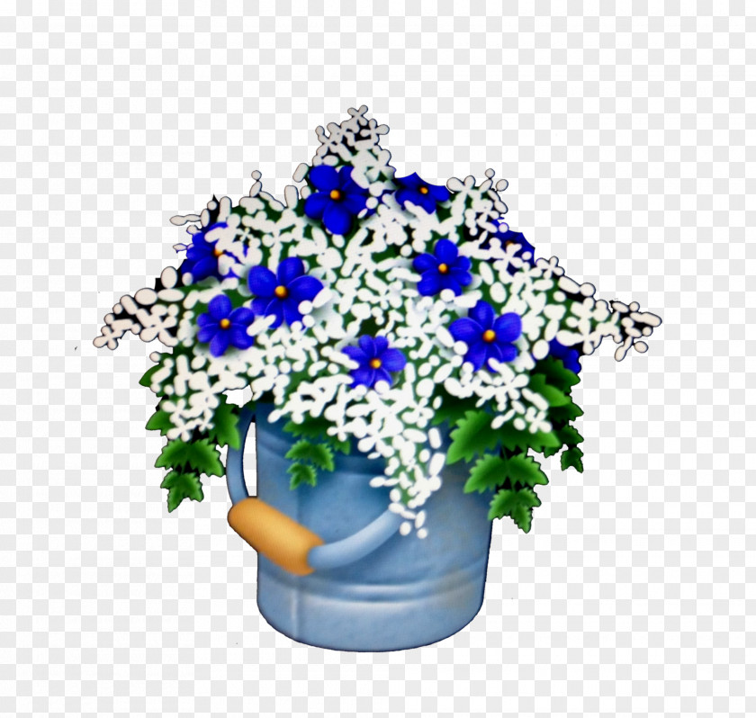 Blue Flower Cut Flowers Bouquet Floral Design PNG