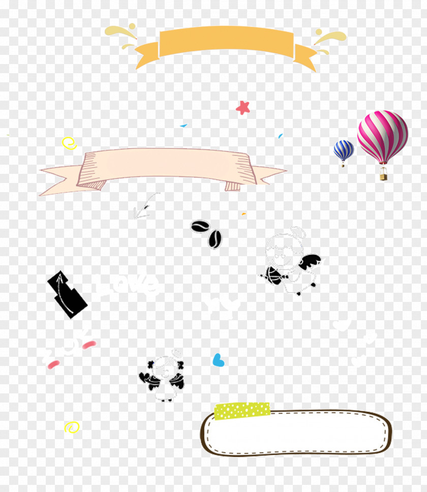 Cartoon Illustration Decorative Pattern Speech Balloon PNG