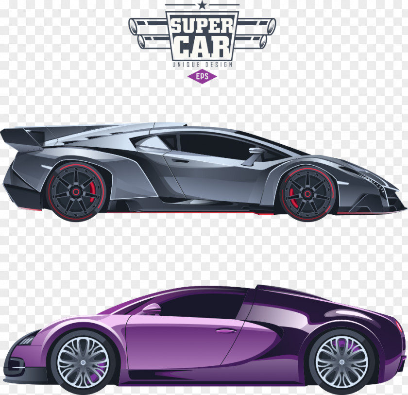 Cool Car Vector Sports Luxury Vehicle Illustration PNG