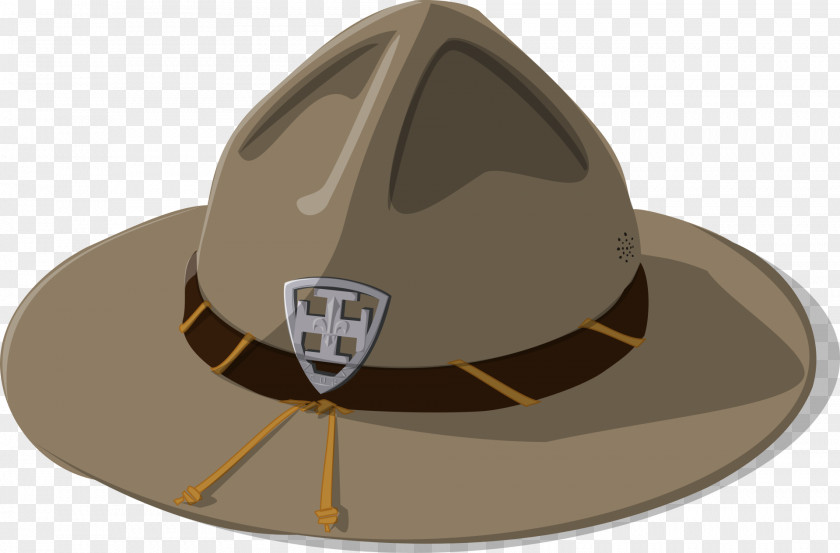 Gray Hat Scouting Cowboy Clip Art PNG