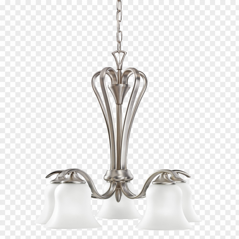 Light Fixture Chandelier Lighting Brushed Metal PNG