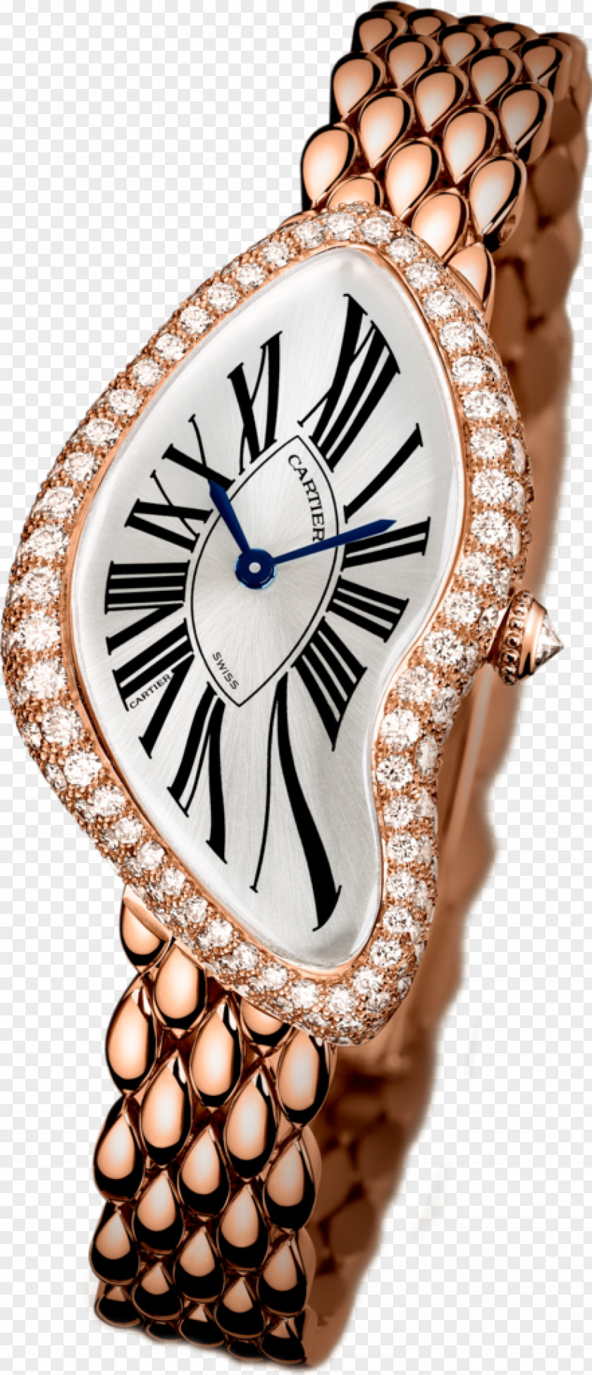 Watch Cartier Diamond Gold PNG