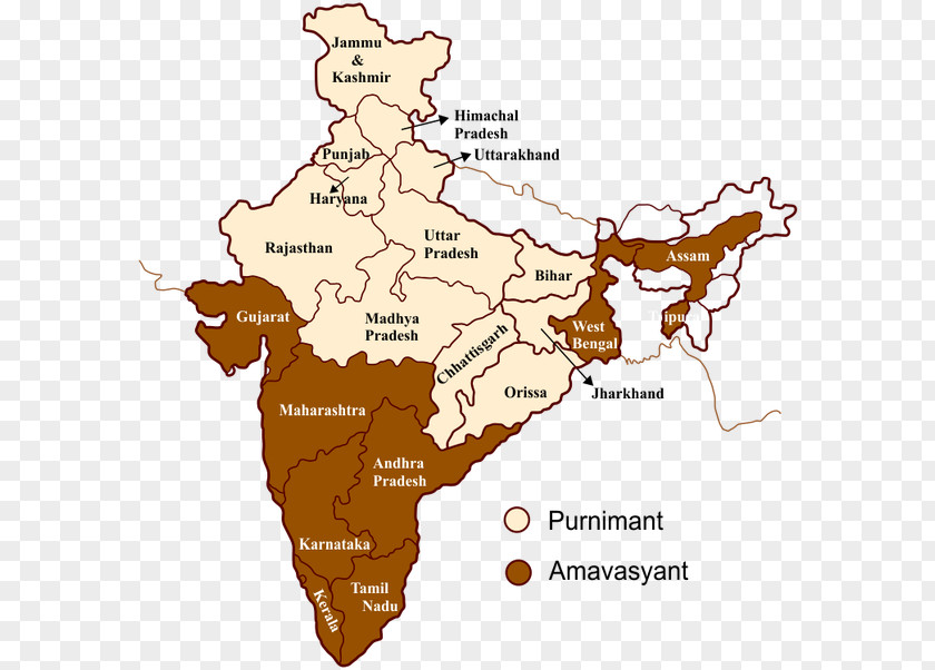 Map South India North Gujarat Maharashtra PNG