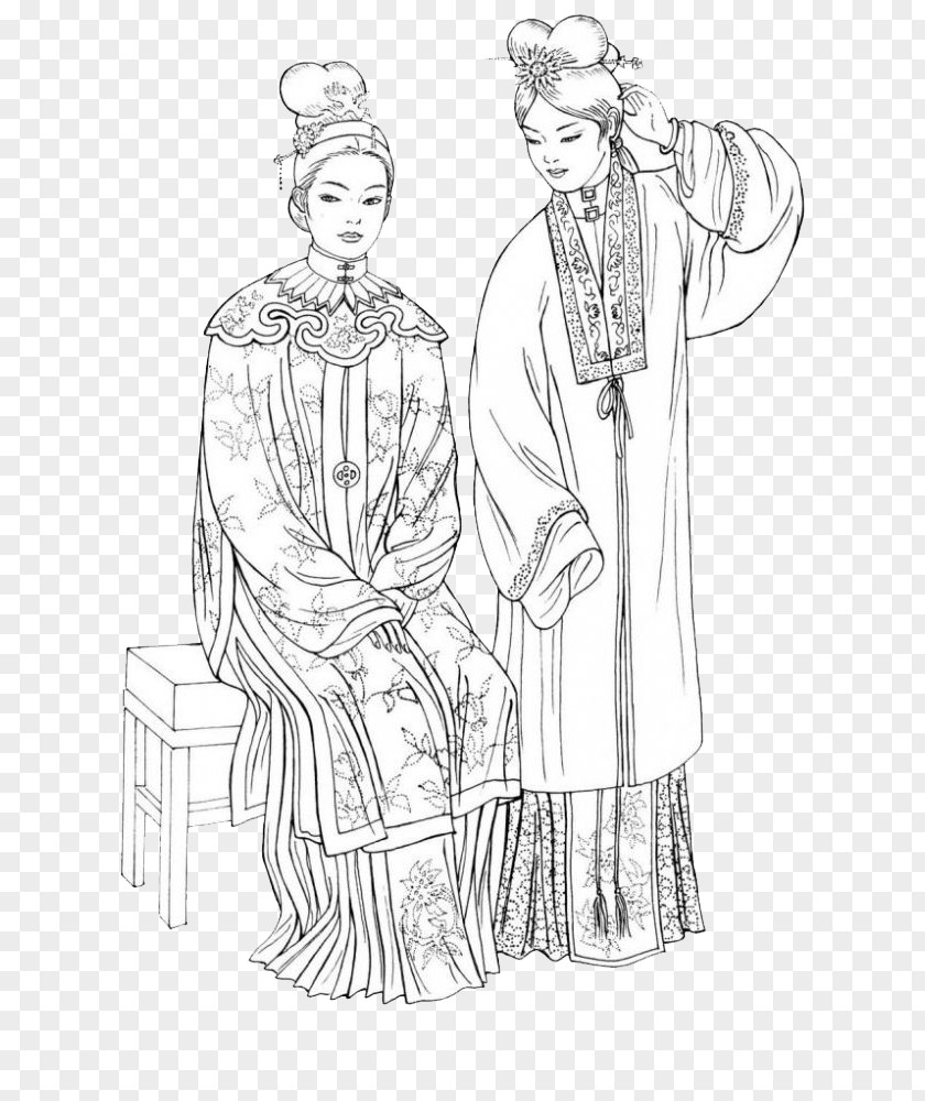 Tang Women's Clothing Qing Dynasty Yuan Chinese Ming PNG