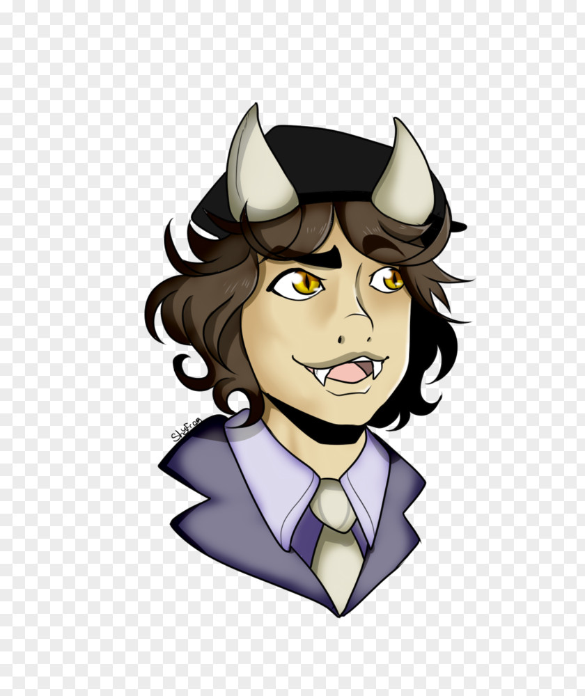 Angus Young Headgear Animal Character Clip Art PNG