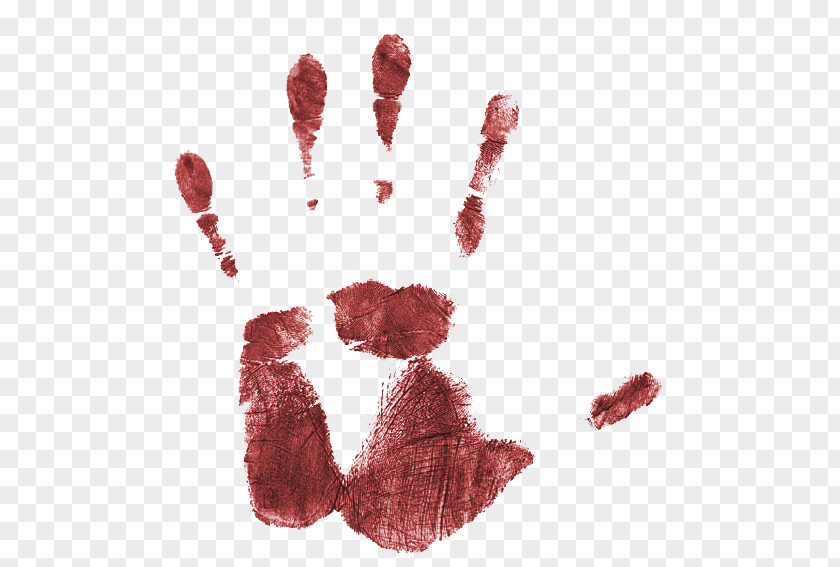 Smear Hand Blood Drawing Finger PNG