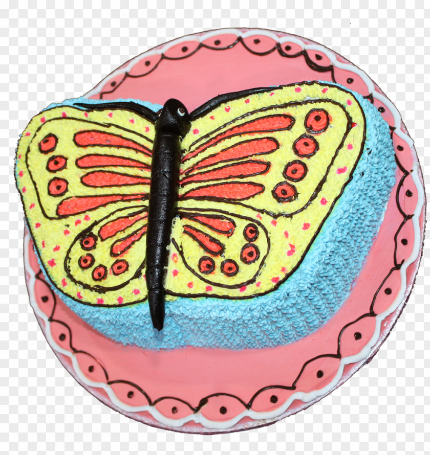 Butterfly Monarch Birthday Cake Torte Decorating PNG