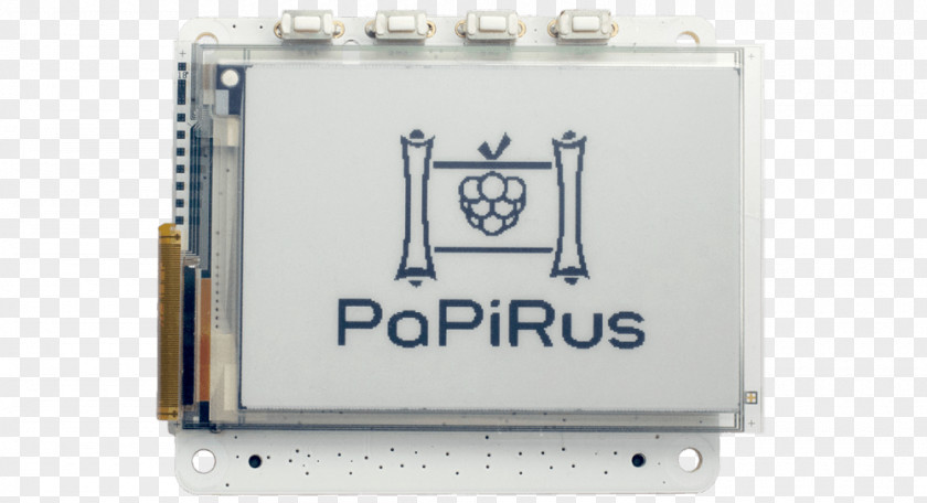 Papirus Electronic Paper E Ink Raspberry Pi Display Device PNG