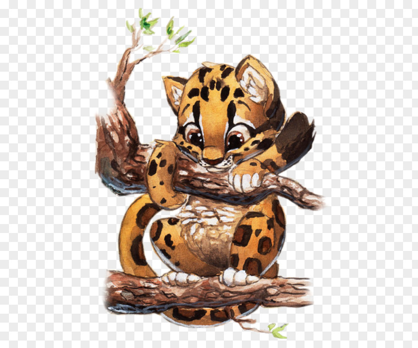 Tiger Leopard Drawing Clip Art Image PNG